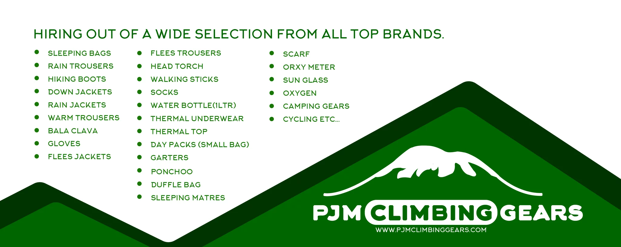 PJM climbing gear logo