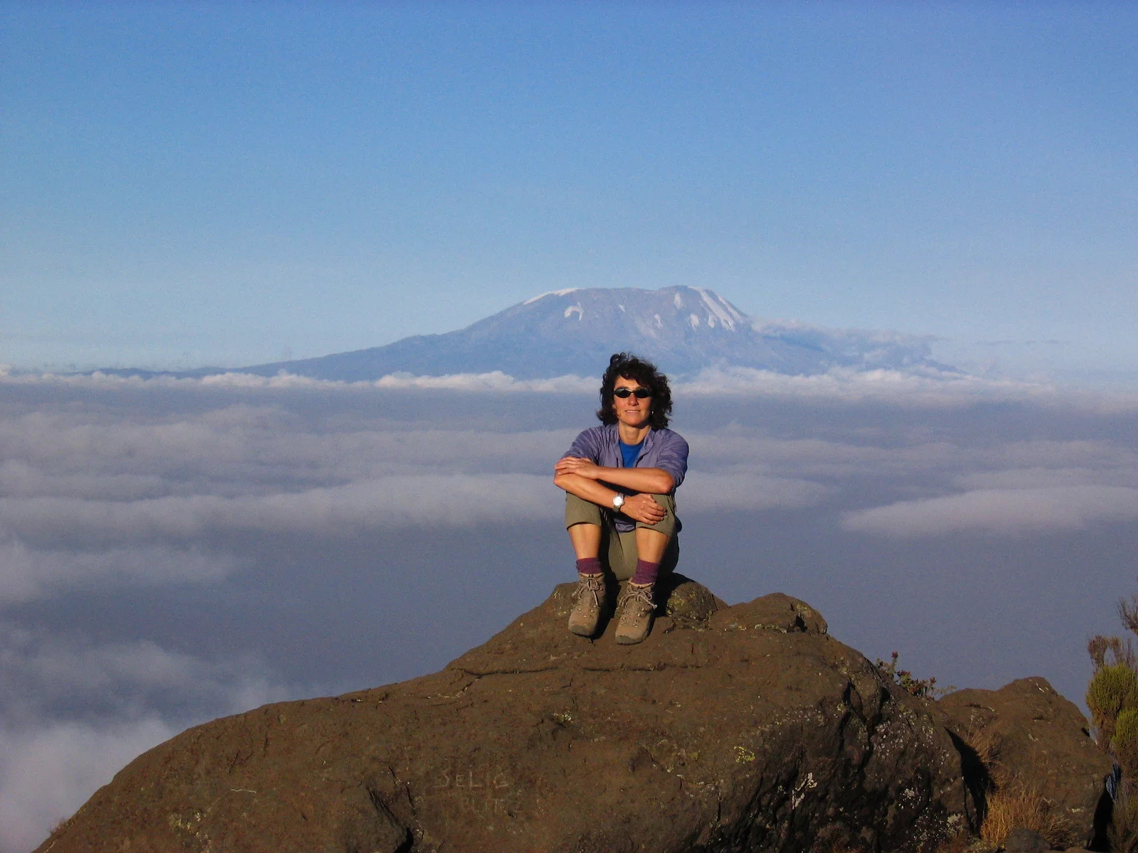 View of Mount Kilimanjaro from Little Meru