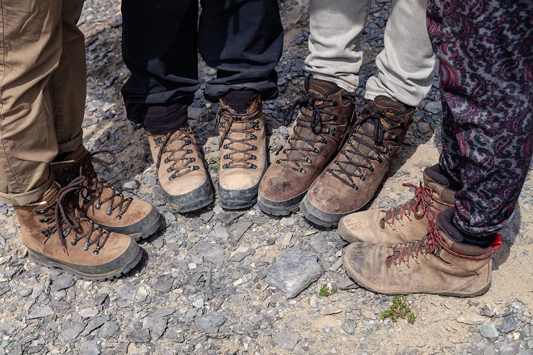 Boots for climbing Mount Kilimanjaro