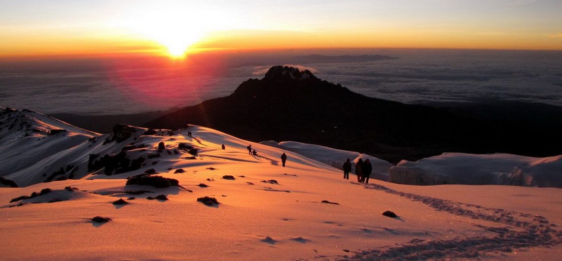 Beautiful sunrise on Kilimanjaro