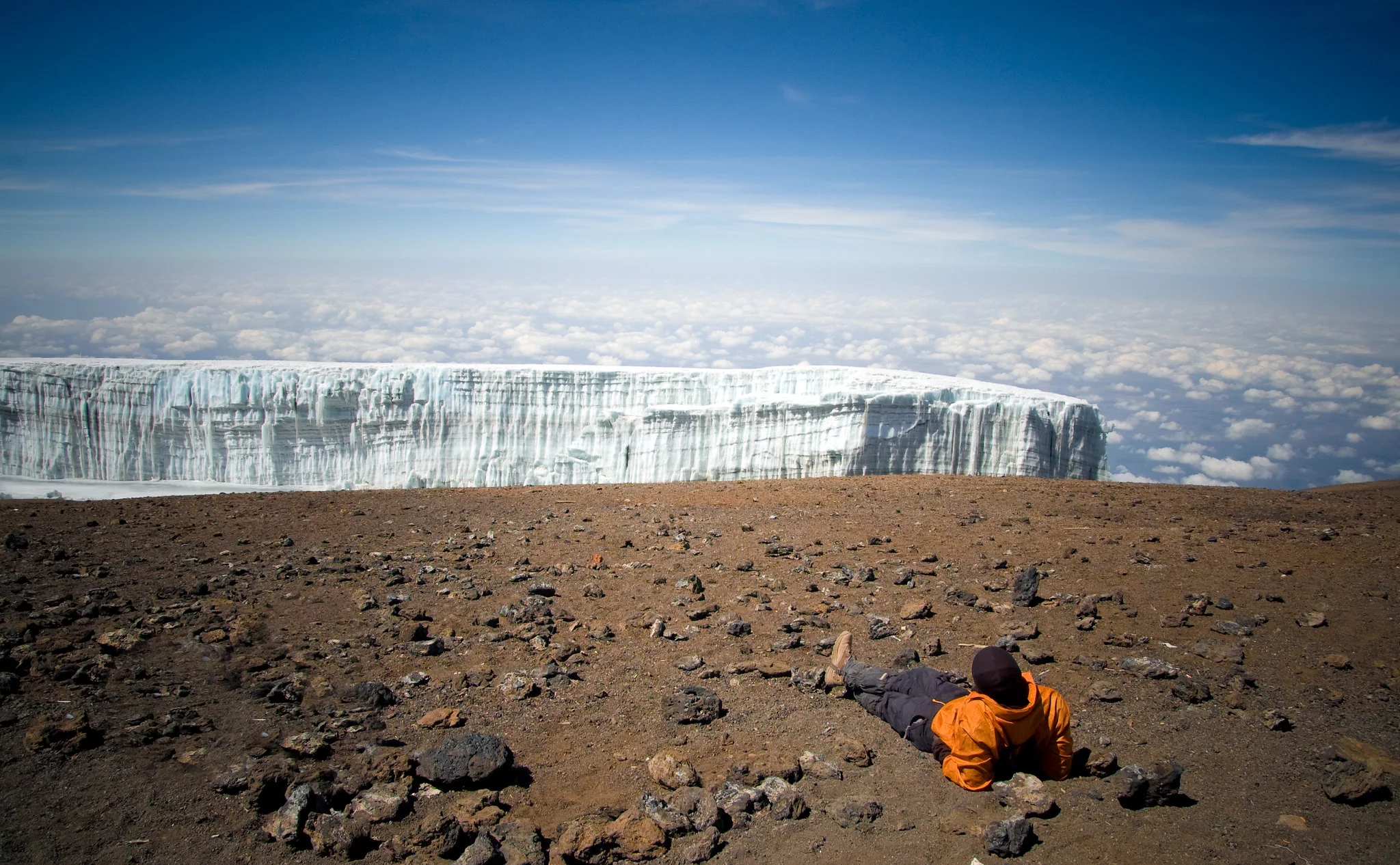 The Southern ice field, Mount Kilimanjaro